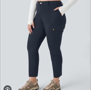 Halara Leggings Black Women’s Small Petite Cargo Side Pockets Pants